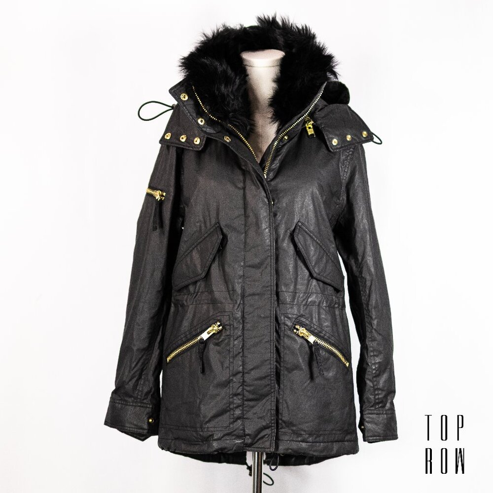 Sam. Devon Shearling Trim Parka